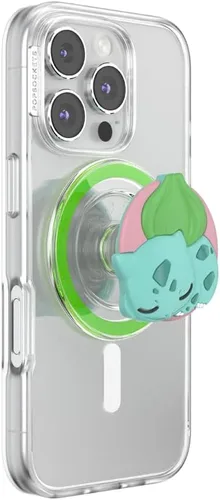 Miniatura 29 de PopSockets Agarre adhesivo para teléfono, soporte, soporte para teléfono, Pokemon - Esmalte Bulbasaur