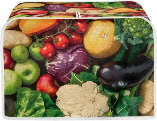 Miniatura 18 de DISNIMO Cubierta para tostadora de 2 rebanadas, tostadora de pan, cubierta a prueba de polvo, cubierta lavable para electrodomésticos pequeños