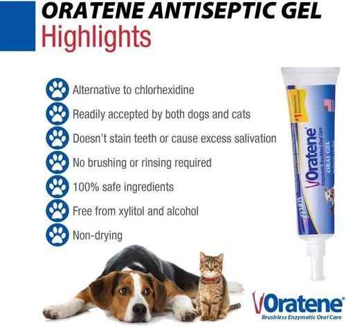 Miniatura 3 de Pet King Brands ZYMOX Oratene Gel Bucal Sin Cepillo para Perros y Gatos, 1oz