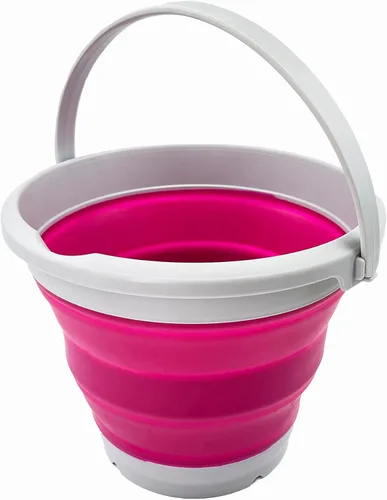 Miniatura 23 de SAMMART Cubo de plástico plegable de 5.5 L (1.4 galones), bañera redonda plegable, cubo de agua portátil para pesca, maceta de agua para exteriores