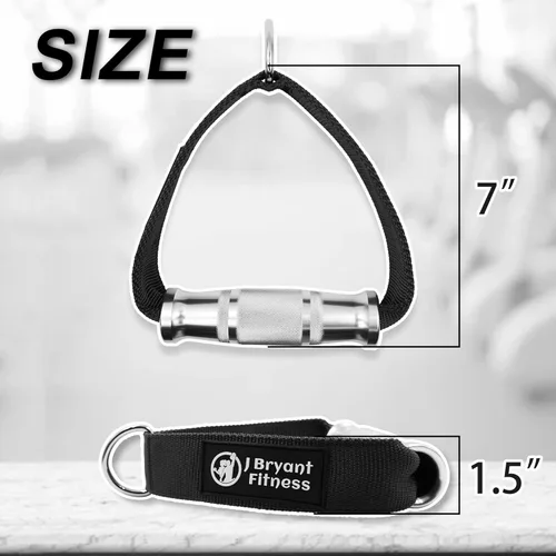 Miniatura 3 de J Bryant Fitness - Asas de gimnasio de metal para accesorios de máquina de cables, asas de agarrar de aleación de aluminio resistentes de alta