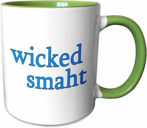Miniatura 11 de 3dRose EvaDane - Citas divertidas - Wicked Smaht. Green. - Tazas (mug_193286_4)