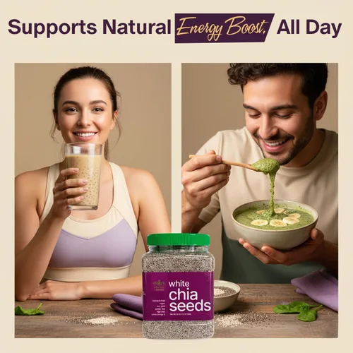 Miniatura 5 de Golden Crown - Semillas de chía orgánicas Semillas de chía blancas orgánicas sin gluten, sin OMG y veganas Omega-3 y fibra para apoyar