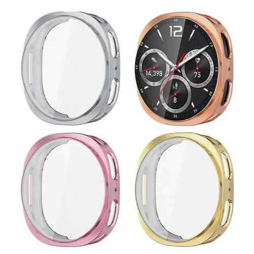 Miniatura 8 de (Paquete de 4) Funda Protectora de Pantalla Compatible para Samsung Galaxy Watch 6 de 40 mm (Versión 2023) Funda de Silicona Protectora Completa