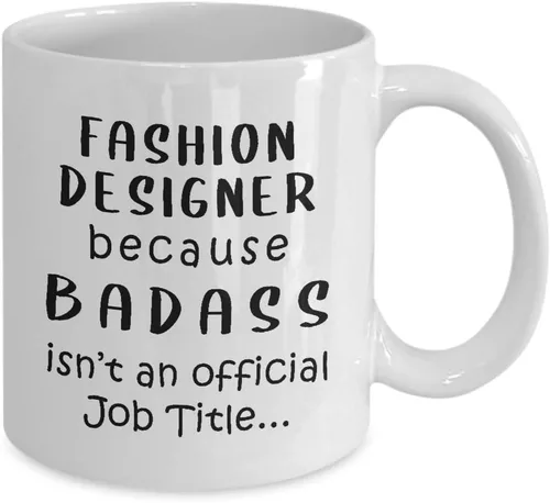 Miniatura 2 de Gifts for Fashion Designer Coffee Mug Tea Cup - Because Badass Job - Textile Artist Designing Clothing Stylist Industry Funny Cute Gag Appreciation