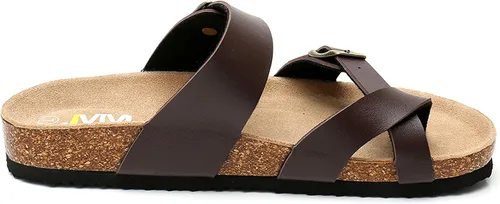 Miniatura 5 de Women's Cork Footbed Sandals - Cow Suede Slide Sandals for Women Toe Loop with Adjustable Strap Buckle Open Toe Beach Sandals