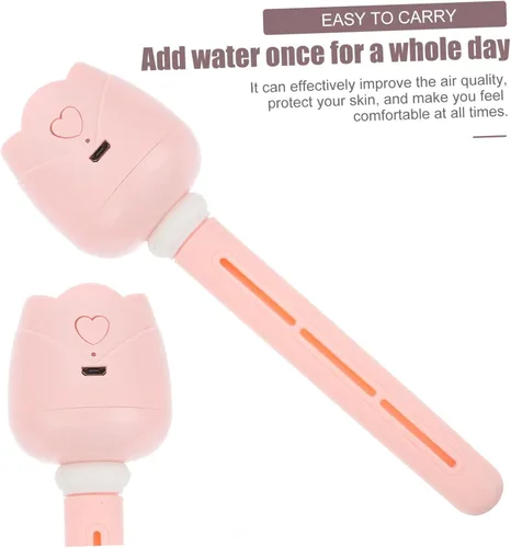 Miniatura 9 de Mini humidificador USB portátil para viajes, coche, oficina, humectador de aire silencioso, compacto y ligero, difusor de aire frío, carga USB