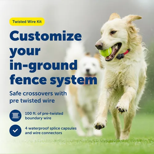 Miniatura 2 de PetSafe Kit de alambre trenzado para valla enterrada, 100 pies de alambre pretrenzado para una instalación más rápida de la empresa matriz