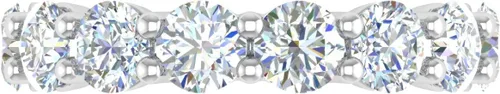 Miniatura 3 de FINEROCK Anillo de boda de eternidad con diamantes de 5 quilates en oro de 14 quilates, certificado IGI (colección de valor)