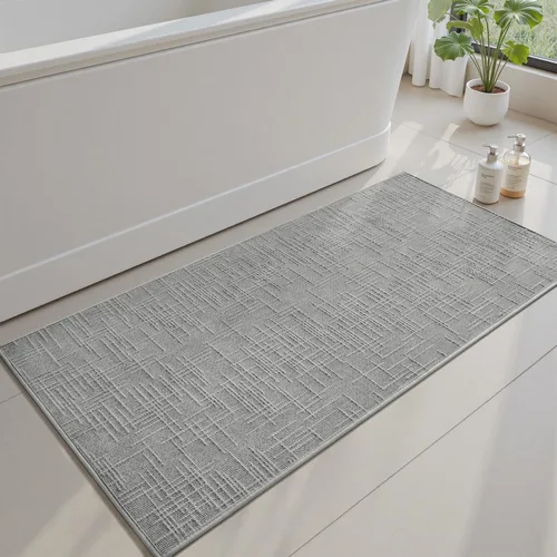 Miniatura 9 de AMOAMI Alfombra de Baño Antideslizante Súper Absorbente de Secado Rápido Alfombras de Baño para Piso de Baño Respaldo de Goma Lavable Alfombras