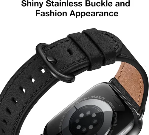 Miniatura 2 de WFEAGL Compatible con Apple Watch Banda 38mm 40mm 41mm para Mujeres, Correa de Cuero de Grano Superior para iWatch Ultra SE & Series 9 8 7 6 5 4 3