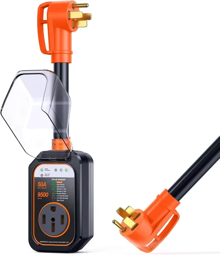 Miniatura 13 de GEARGO Protectores contra sobretensiones RV de 30 amperios, 12000 julios, analizador de circuitos de RV, protección contra sobretensiones IP68