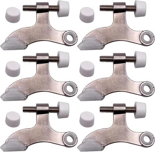 Miniatura 10 de DCC Home Decor - Paquete de 12 topes de puerta con pasador de bisagra, ajustable, resistente, protector de pared de 2.5 pulgadas de ancho con Mate
