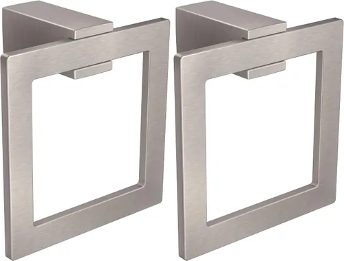 Moen Kyvos Collection Brushed Nickel Modern Bathroom Hand Towel Ring, BP3786BN (Pack of 2)