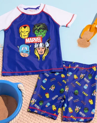 Miniatura 3 de Marvel Traje de baño para niños y niños, conjunto de traje de baño de dos piezas