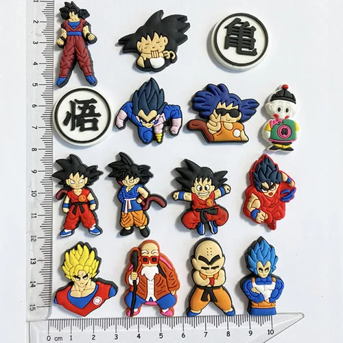 Miniatura 2 de Xswl 21 dijes de cocodrilo de anime para manualidades, sandalias de zueco de dibujos animados, regalo para niños, pulsera y pulsera