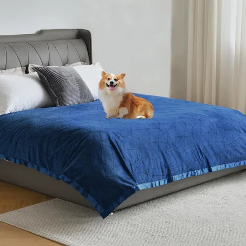 Miniatura 7 de Softan Manta impermeable 100% a prueba de fugas para bebés, adultos, mascotas, perros, gatos, a prueba de orina, protector de 3 capas para cama