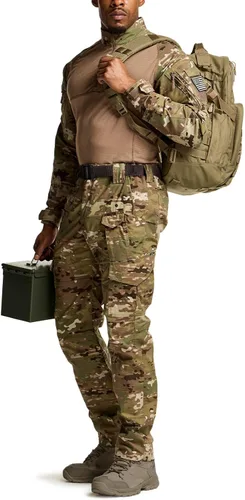 Miniatura 3 de CQR Men's Flex Ripstop Tactical Pants, Water Resistant Stretch Cargo Pants, Lightweight EDC Hiking Work Pants