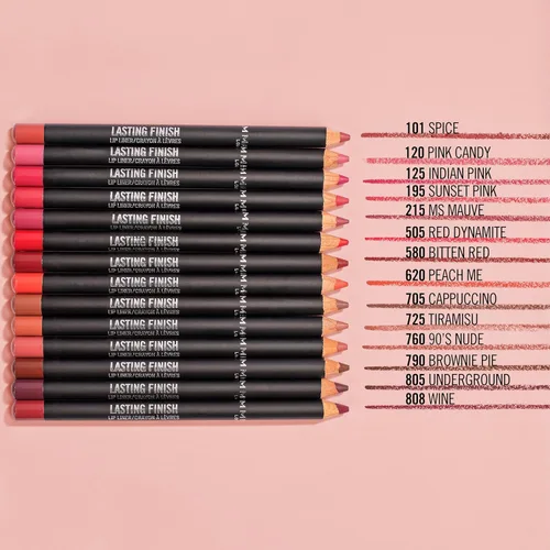 Miniatura 6 de Rimmel Lasting Finish 8HR Lápiz delineador de labios suave, fórmula vibrante y mezclable para bloquear el lápiz labial en su lugar durante 8 horas