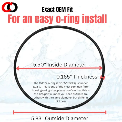 Miniatura 6 de Captain O-Ring - Juntas tóricas de repuesto 151122 compatibles con filtros de agua Pentair Pentek Big Blue Tamaño OEM ORing Buna-N (paquete de 3)