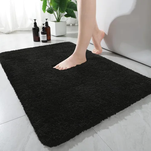 Miniatura 17 de AROGAN Tapete Largo de Baño de Lujo, 24 x 17 Pulgadas, Grueso, Suave y Absorbente, Antideslizante, Respaldo de Goma, Alfombras de Secado Rápido
