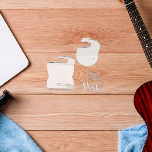 Miniatura 6 de DOITOOL Soporte de pared para guitarra horizontal, acrílico transparente acústica/clásica/eléctrica, soporte para ukelele banjo, exhibición