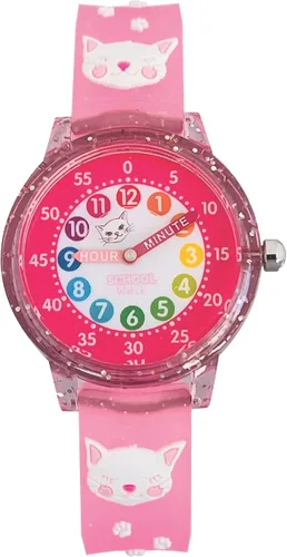 Kitty, Unicorn or Butterfly Analog Color Watch - Kids 3D Band First Watch -Time Teacher - Girls, Children - School Watch