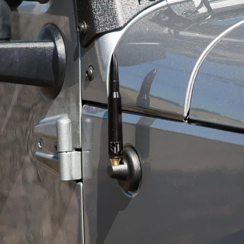 Miniatura 6 de Antena aérea FM de aluminio de 5.7 pulgadas, radio corta de repuesto negro para coche, amplificador de señal de radio estéreo para Jeep Wrangler JK