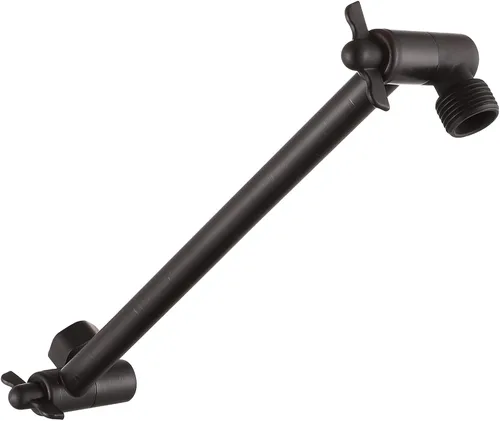 Miniatura 10 de Brazo de extensión de cabezal de ducha, brazo de ducha de latón macizo de 11 pulgadas con conexión universal a cabezales de ducha, fácilmente Negro