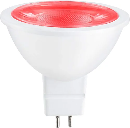 Miniatura 9 de Sunlite Foco reflector LED MR16 41047, 90 lúmenes, 3 vatios (ecualizador de bombilla halógena de 25 W) 12 V, base bi-pin GU5.3, no regulable, Rojo