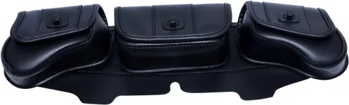 Miniatura 10 de Bolsa para parabrisas con 3 bolsillos compatible con Harley Touring Electra Glide Street Glide FLHT FLHTC FLHX FLHTK 1996-2013