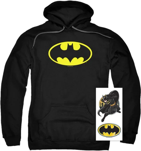 Miniatura 2 de Popfunk Sudadera clásica con capucha y calcomanías con logotipo clásico de Batman