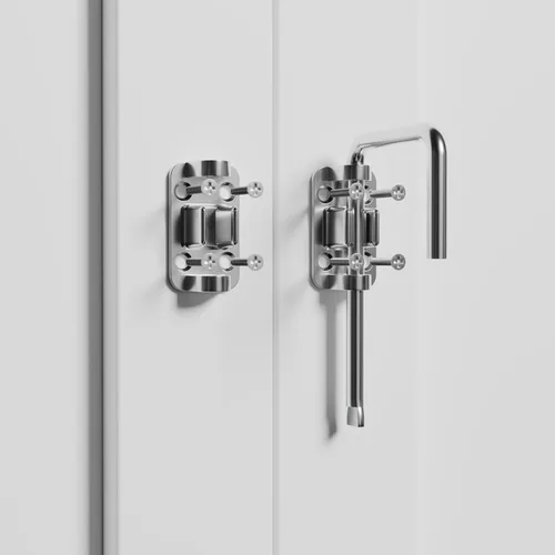 Miniatura 3 de ETEKJOY Cerradura de Bucle para Puerta Corrediza de Patio de 2-3/8 Pulgadas Gancho de Pestillo en Forma de U para Ventana Granero Jardín Puerta