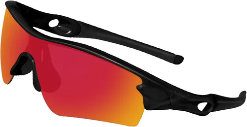 Miniatura 2 de BroLizard - Lente polarizada de repuesto para gafas de sol Oakley Radar Path., rojo