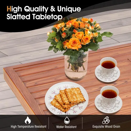 Miniatura 8 de Tangkula Patiojoy - Mesa rectangular para fogata de 57 pulgadas, 50.000 BTU para exteriores, mesa rectangular de doble uso con encendido automático