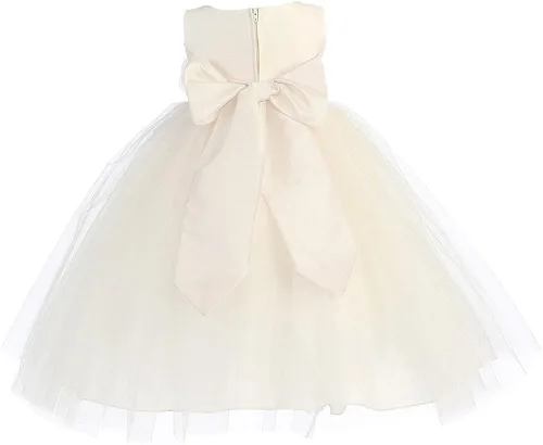 Miniatura 3 de Lito - Vestido de niña de flores de poliéster y falda de tul para niña