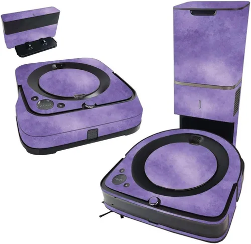 Miniatura 5 de MightySkins Skin compatible con iRobot Roomba s9+ Vacuum & Braava Jet m6 Bundle – Placa de diamante negro y cubierta de vinilo única, fácil