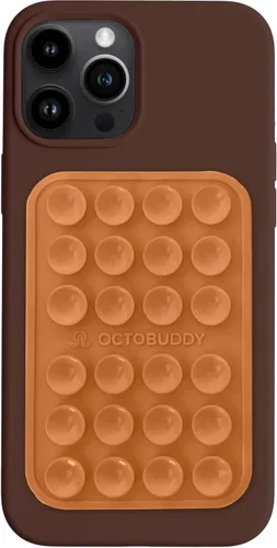 Miniatura 9 de OCTOBUDDY Classic MAX - Funda adhesiva de silicona con succión para teléfono - Manos libres, soporte de agarre fuerte para selfies y videos - Crema