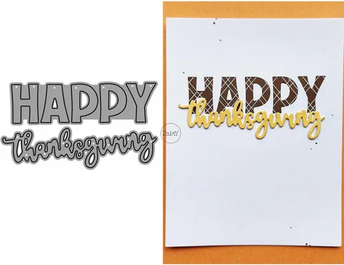 Miniatura 16 de DzIxY Hello Words - Troqueles de corte de metal para hacer tarjetas, troquelados, troquelados, álbumes de recortes, plantillas de máquina de 6