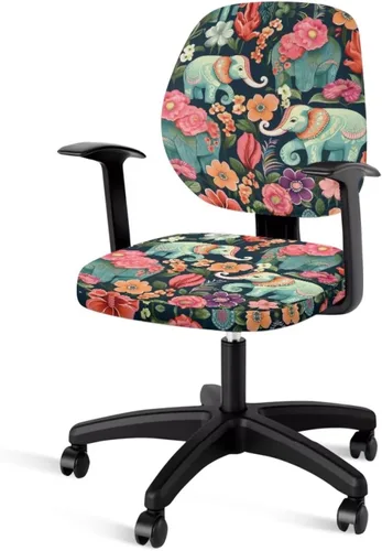 Miniatura 19 de Funda para silla de oficina, con temática de playa, funda elástica para silla de oficina, funda elástica de 2 piezas, funda para silla