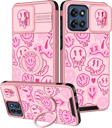Miniatura 46 de para Moto G 5G 2023 funda - Cubierta de teléfono linda con corazón para mujeres y niñas, diseño único negro con cubierta deslizante para la cámara