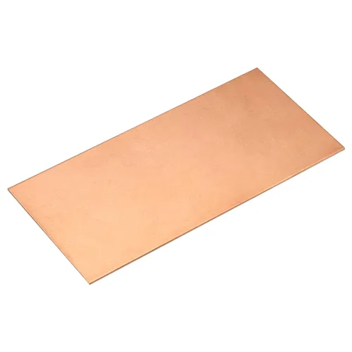 uxcell Hoja de cobre puro, 4 "x 2" x 0.08" 12 Gauge T2 Placa de metal de cobre para manualidades, reparaciones eléctricas, industria
