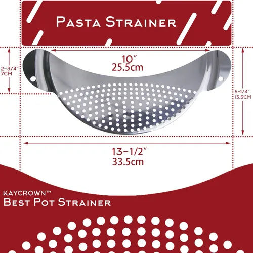 Miniatura 5 de Best Utensils - Colador de espaguetis de acero inoxidable de alta calidad, colador de cocina, colador y escurridor de verduras, se adapta a todas