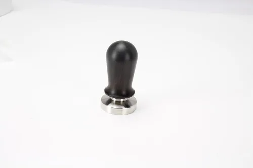 Miniatura 9 de DIBTSA Manipulador de café expreso de 2.008 in, con mango de madera y base plana de acero inoxidable 304 con resorte