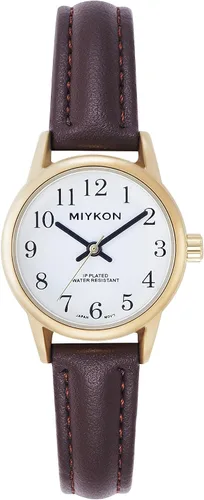 Miniatura 12 de Miykon Dainty Minimalist Dress Watches for Women – Small Easy Reader Analog Watch with Genuine Leather Strap and Second Hand – Japanese Quartz