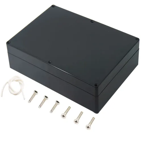 Miniatura 13 de Caja de conexiones, Caja de proyectos Zulkit IP65 impermeable para exterior cajas de plástico ABS Cajas eléctricas electrónicas negras 10.4 x 7.2 x