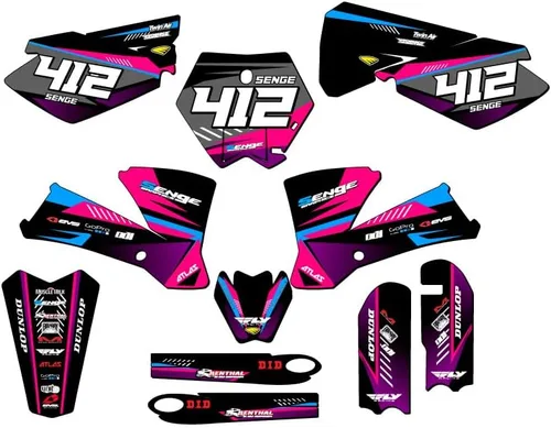 Miniatura 15 de Kit de base gráfica SX 105 SURGE Black Senge 2003-2005 compatible con KTM