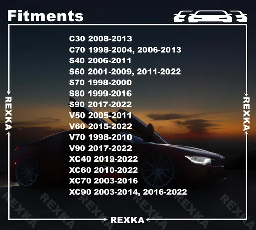 Miniatura 3 de Rexka 20 clips de retención de aislamiento de capó para Volvo, C30 - C70, S40 - S90, V50 - V90, XC40 - XC90