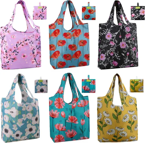 Miniatura 33 de Bolsas de la compra de animales reutilizables plegables bolsas de comestibles