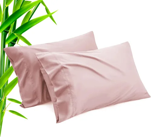 Miniatura 26 de Fundas de Almohada Tamaño Queen Paquete de 2, Fundas de Almohada de Rayón de Bambú Refrescantes con Cierre de Sobre, Fundas de Almohada Frescas